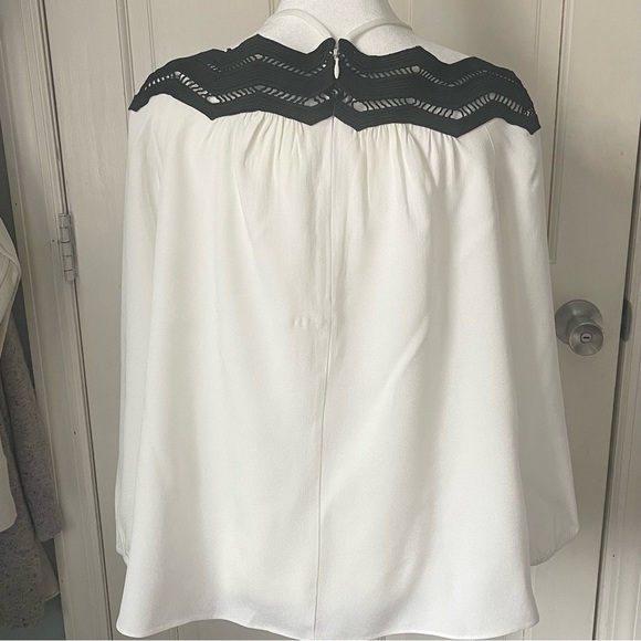 Ramy Brook Sandy Off the Shoulder Lace Trim Blouse Size Small - Picture 8 of 13